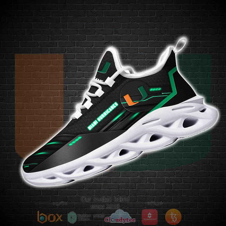 BEST NCAA Miami Hurricanes Custom Name Clunky Sneakers 1