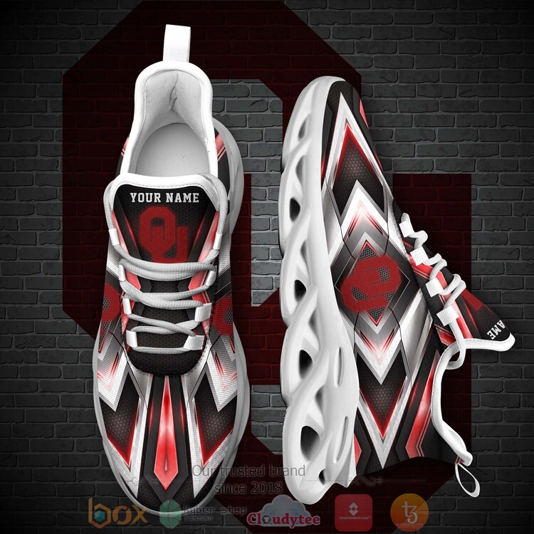 BEST NCAA Oklahoma Sooners Football Team Custom Name Clunky Sneakers 1