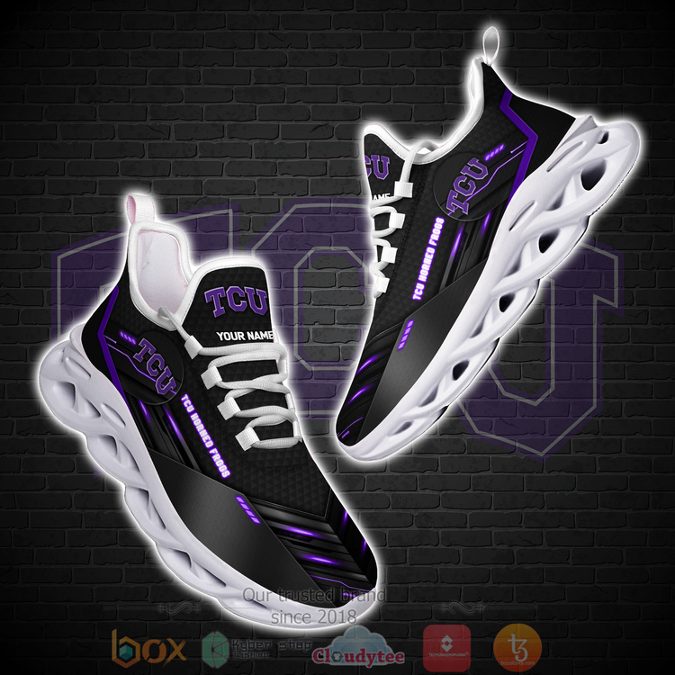 BEST NCAA TCU Horned Frogs Custom Name Clunky Sneakers 1 2 3 4 5