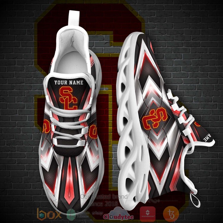 BEST NCAA USC Trojans Football Team Custom Name Clunky Sneakers 1
