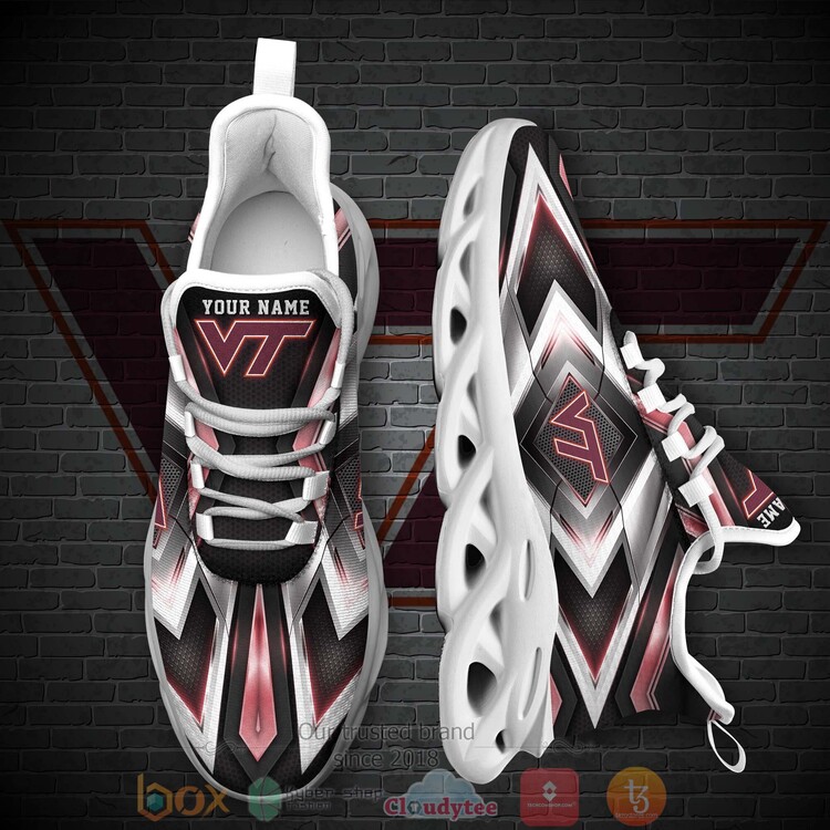 BEST NCAA Virginia Tech Hokies Fooball Team Custom Name Clunky Sneakers 1