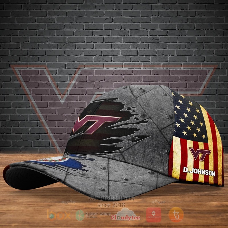 BEST NCAA Virginia Tech Hokies Fooball Team Personalized Custom Cap 1