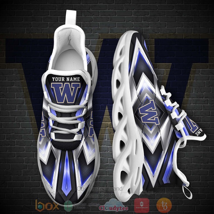 BEST NCAA Washington Huskies Football Team Custom Name Clunky Sneakers 1