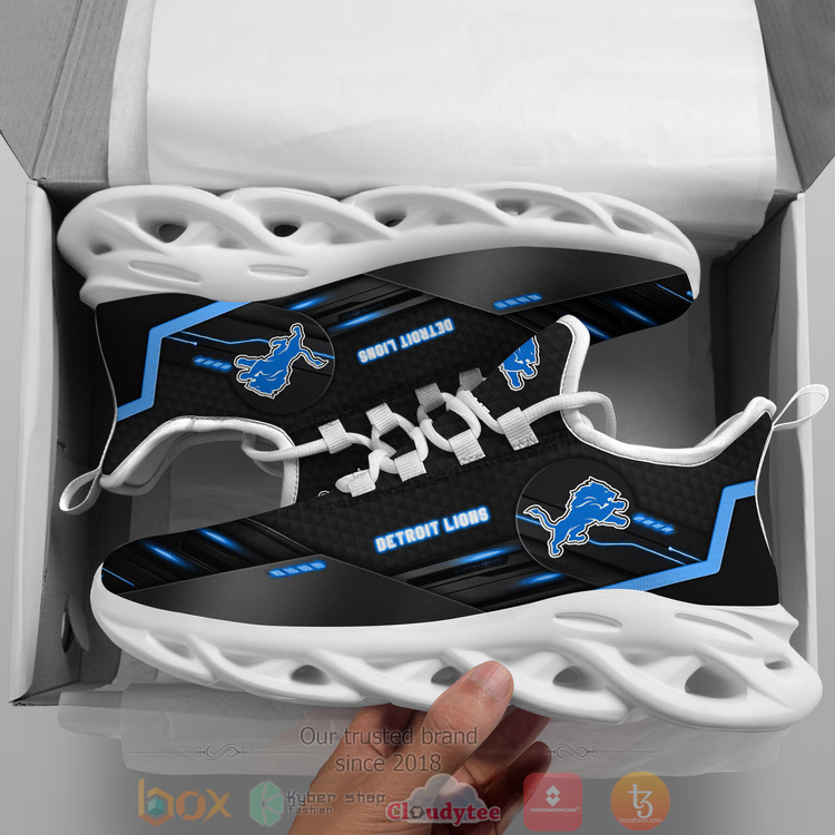 BEST NFL Detroit Lions Custom Name Clunky Sneakers