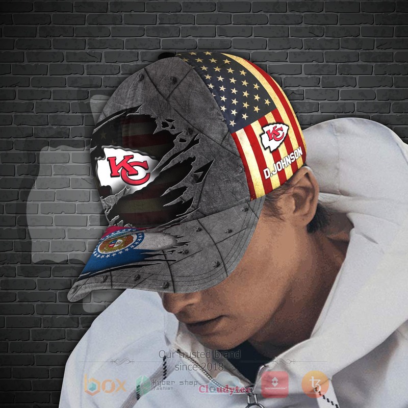 BEST NFL Kansas City Chiefs Personalized Custom Cap 4 BEST NFL Kansas City Chiefs Personalized Custom Cap 1 2 3