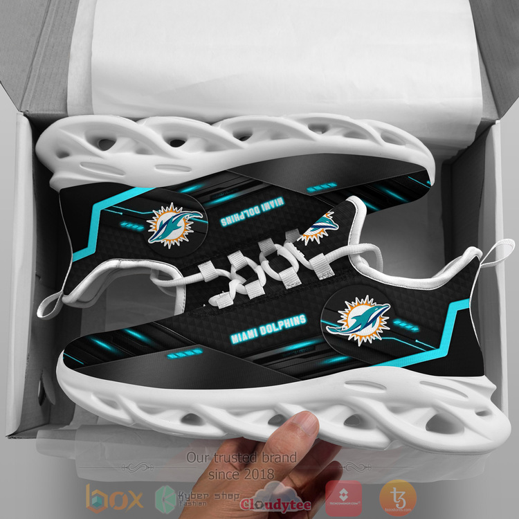 BEST NFL Miami Dolphins Custom Name Clunky Sneakers