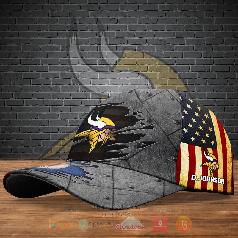 BEST NFL Minnesota Vikings Personalized Custom Cap 1