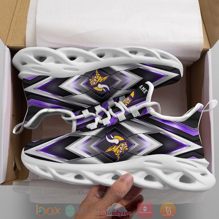 BEST NFL Minnesota Vikings Team Custom Name Clunky Sneakers