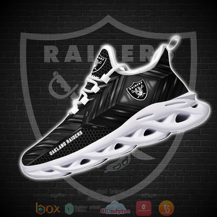 BEST NFL Oakland Raiders Custom Name Clunky Sneakers 1