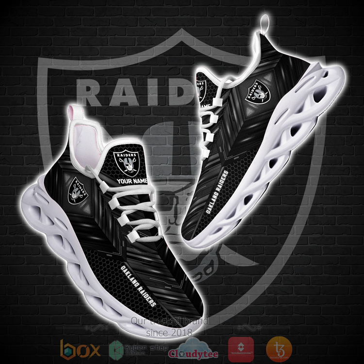 BEST NFL Oakland Raiders Custom Name Clunky Sneakers 1 2 3 4 5