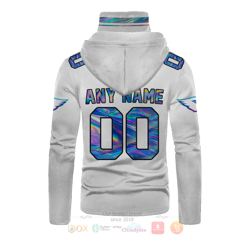 BEST NFL Personalized Arizona Cardinals White Hologram Custom 3D Hoodie Mask 1 2