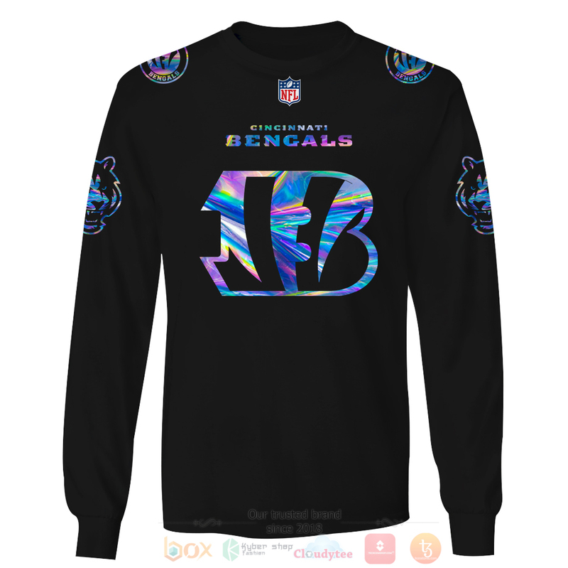 BEST NFL Personalized Cincinnati Bengals Black, Hologram Color Custom 3D Hoodie, Shirt 5 BEST NFL Personalized Cincinnati Bengals Black Hologram Color Custom 3D Hoodie Shirt 1 2 3 4