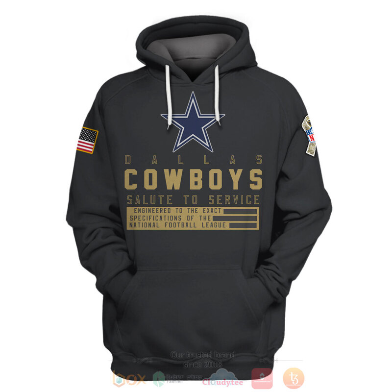 dallas cowboy salute to service hoodie