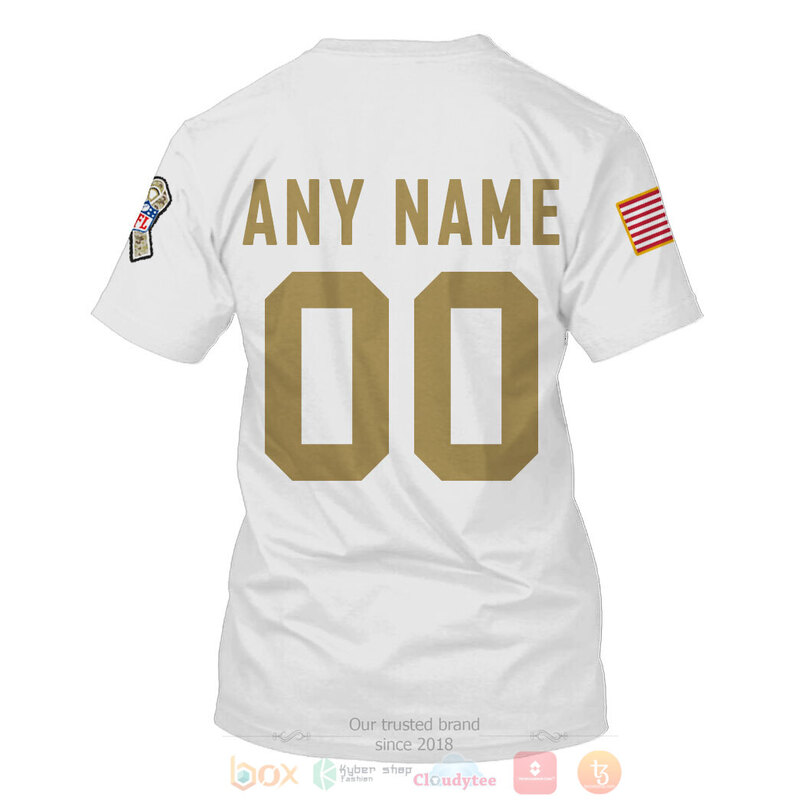 BEST NFL Personalized Denver Broncos Salute To Service White Custom 3D Hoodie Shirt 1 2 3 4 5 6 7