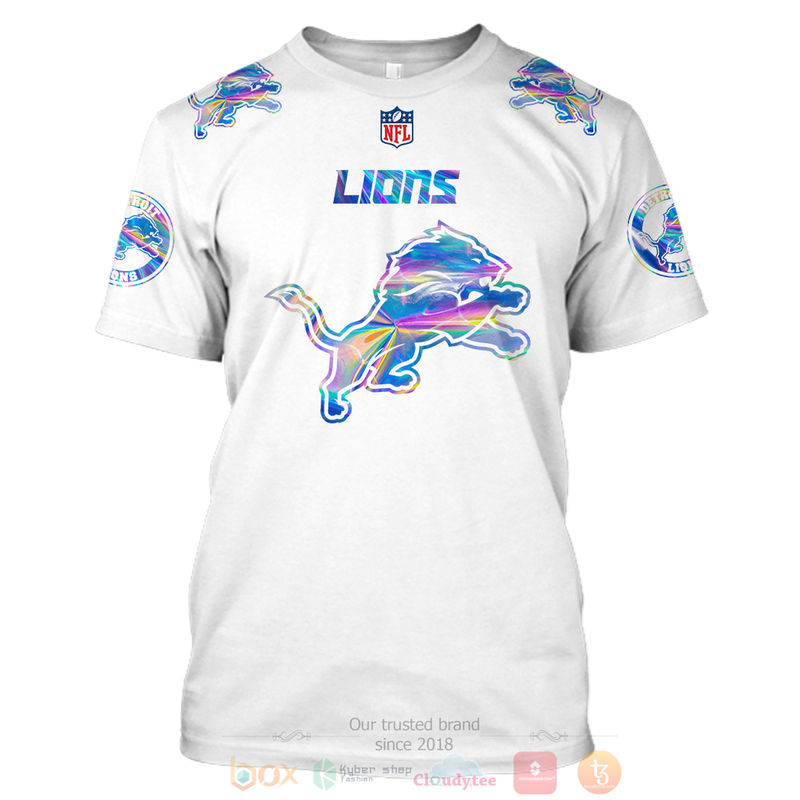 BEST NFL Personalized Detroit Lions White, Hologram Color Custom 3D Hoodie, Shirt 7 BEST NFL Personalized Detroit Lions White Hologram Color Custom 3D Hoodie Shirt 1 2 3 4 5 6