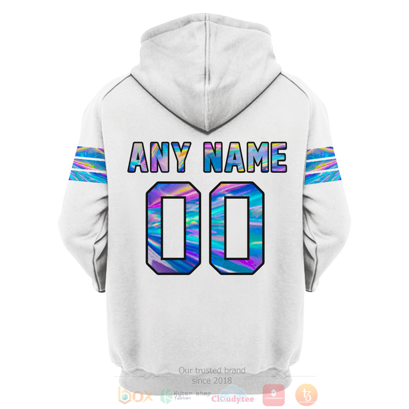 BEST NFL Personalized Green Bay Packers White Hologram Color Custom 3D Hoodie Shirt 1 2 3
