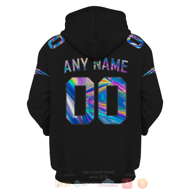 BEST NFL Personalized New England Patriots Football Team Black, Hologram Color Custom 3D Hoodie, Shirt 4 BEST NFL Personalized New England Patriots Football Team Black Hologram Color Custom 3D Hoodie Shirt 1 2 3