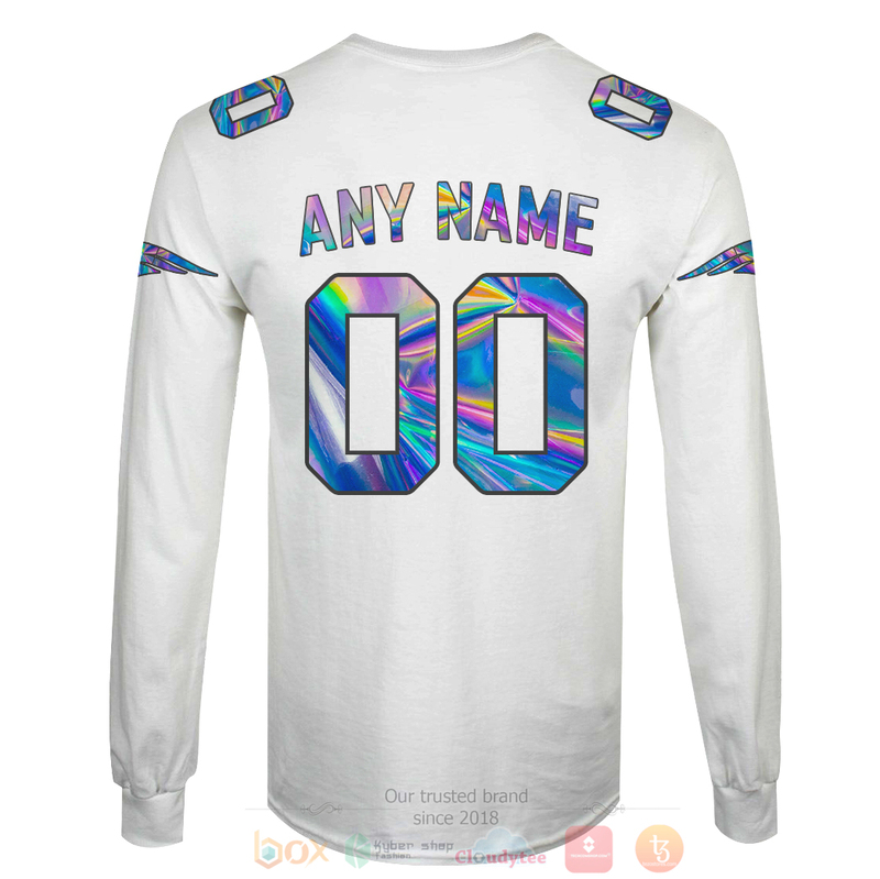 BEST NFL Personalized New England Patriots Football Team White, Hologram Color Custom 3D Hoodie, Shirt 6 BEST NFL Personalized New England Patriots Football Team White Hologram Color Custom 3D Hoodie Shirt 1 2 3 4 5
