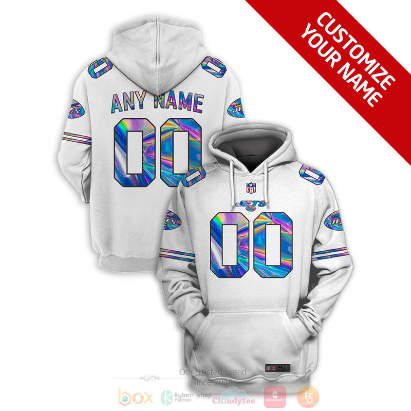 BEST NFL Personalized New York Jets Football Team White, Hologram Color Custom 3D Hoodie, Shirt 17 BEST NFL Personalized New York Jets Football Team White Hologram Color Custom 3D Hoodie Shirt