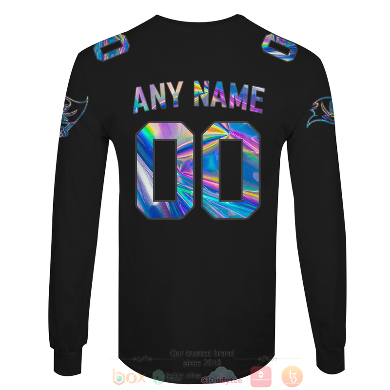 BEST NFL Personalized Tampa Bay Buccaneers Football Team Black, Hologram Color Custom 3D Hoodie, Shirt 6 BEST NFL Personalized Tampa Bay Buccaneers Football Team Black Hologram Color Custom 3D Hoodie Shirt 1 2 3 4 5