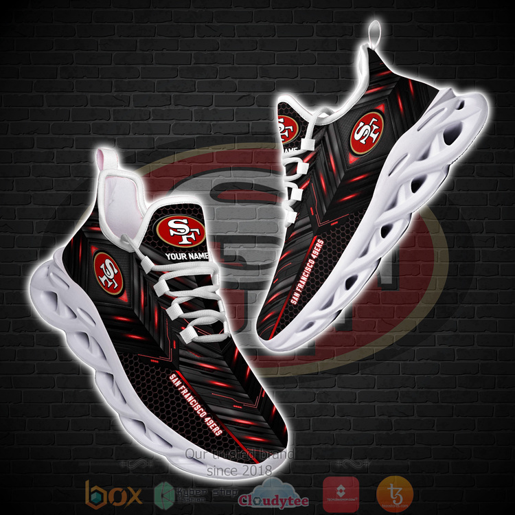 BEST NFL San Francisco 49ers Custom Name Clunky Sneakers 1 2 3 4 5