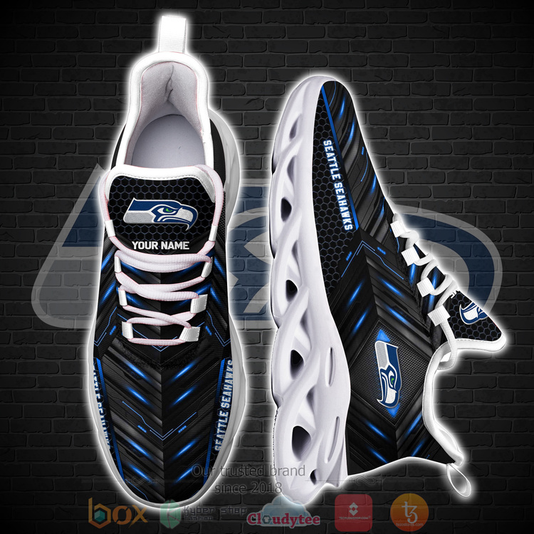 BEST NFL Seattle Seahawks Custom Name Clunky Sneakers 4 BEST NFL Seattle Seahawks Custom Name Clunky Sneakers 1 2 3