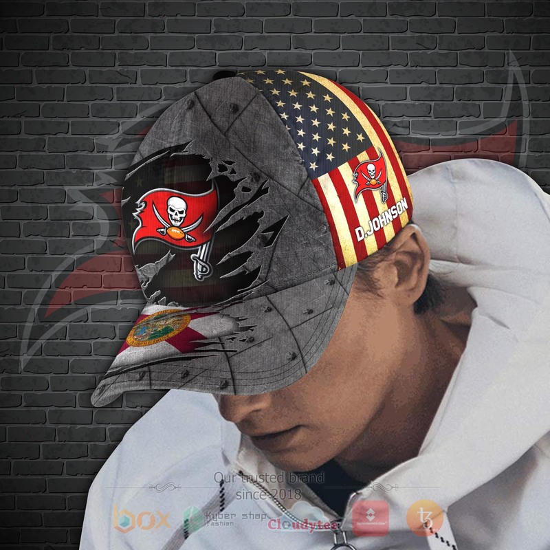 BEST NFL Tampa Bay Buccaneers Personalized Custom Cap 4 BEST NFL Tampa Bay Buccaneers Personalized Custom Cap 1 2 3