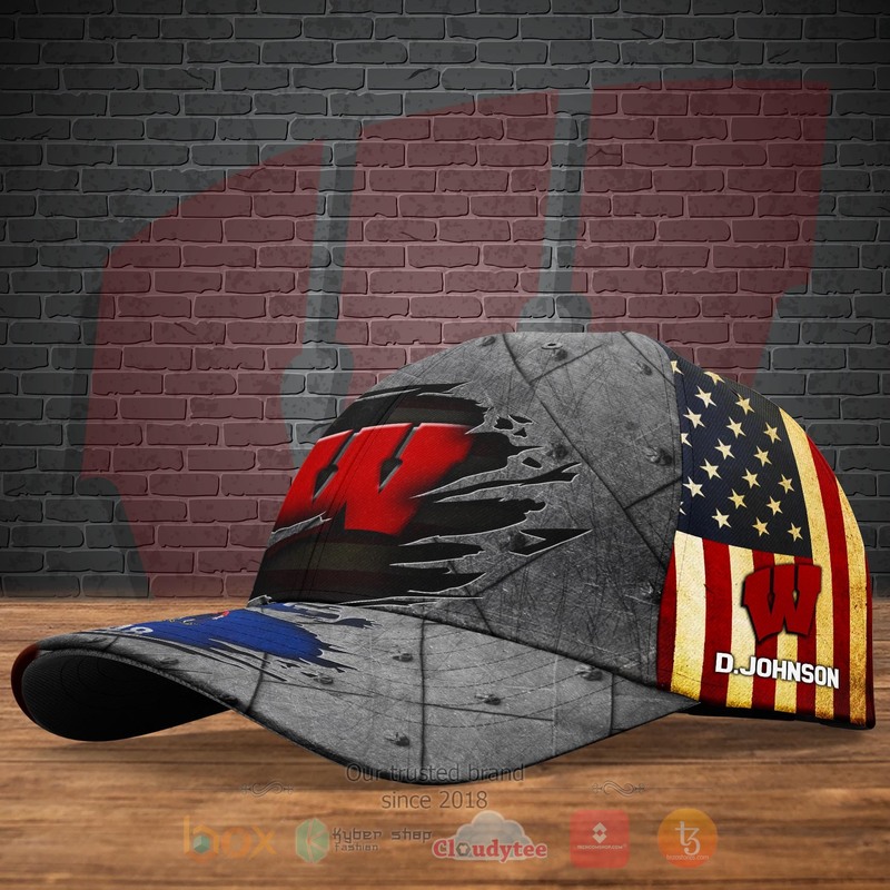 BEST NFL Wisconsin Badgers Personalized Custom Cap 1