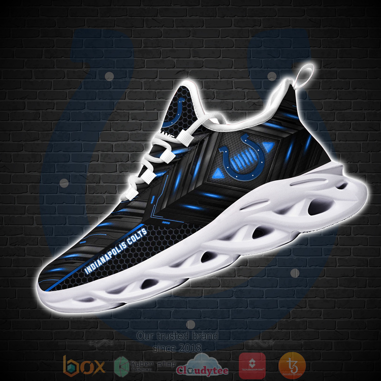 BEST National Football League Indianapolis Colts Custom Name Clunky Sneakers 1