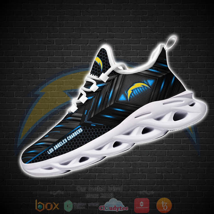 BEST National Football League Los Angeles Chargers Custom Name Clunky Sneakers 1
