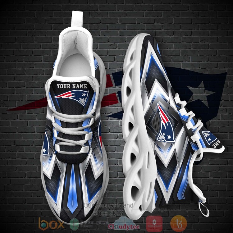 BEST National Football League New England Patriots Custom Name Clunky Sneakers 1