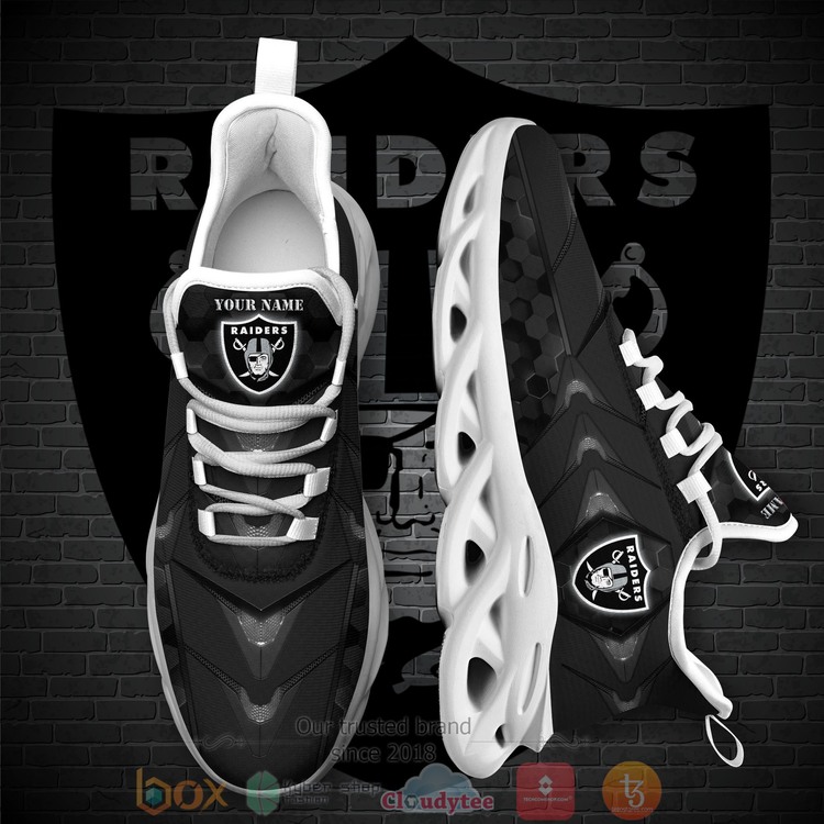 BEST National Football League Oakland Raiders Custom Name Clunky Sneakers 1
