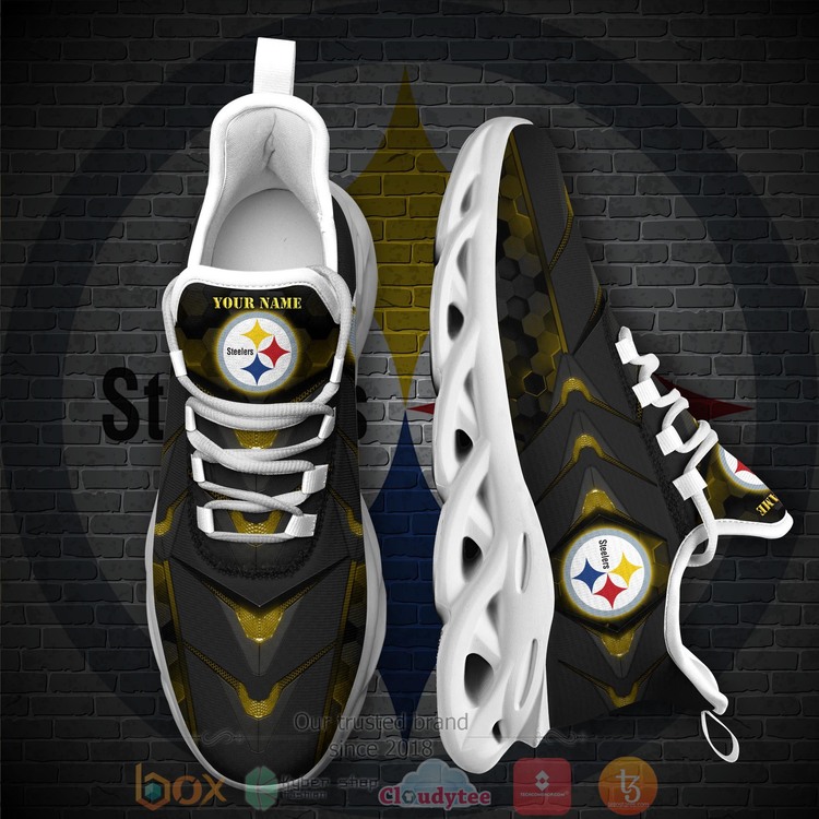BEST National Football League Pittsburgh Steelers Custom Name Clunky Sneakers 1