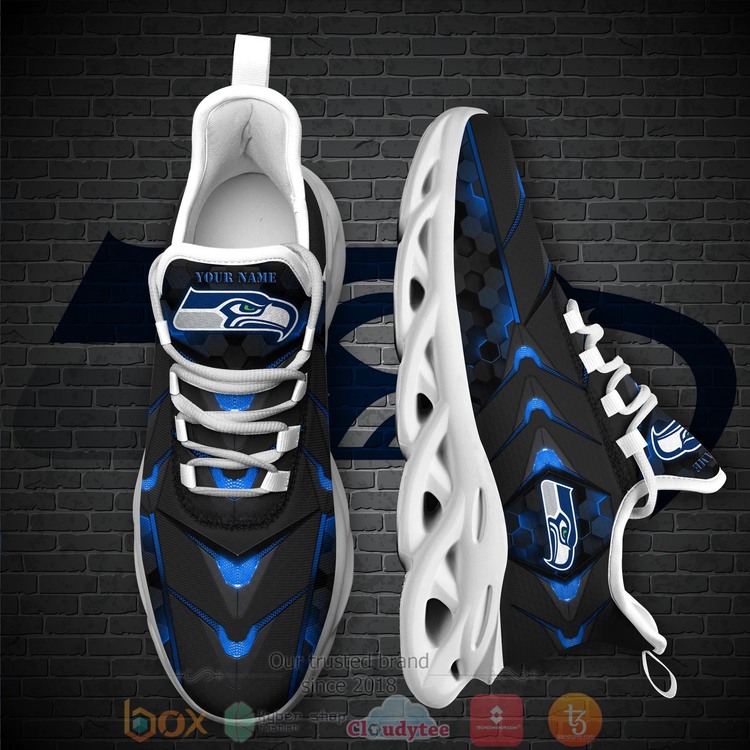 BEST National Football League Seattle Seahawks Custom Name Clunky Sneakers 1