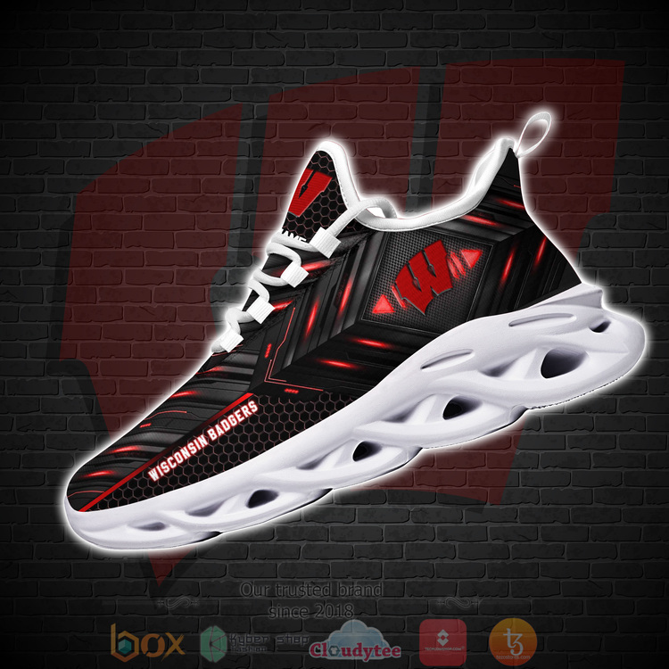 BEST National Football League Wisconsin Badgers Custom Name Clunky Sneakers 1