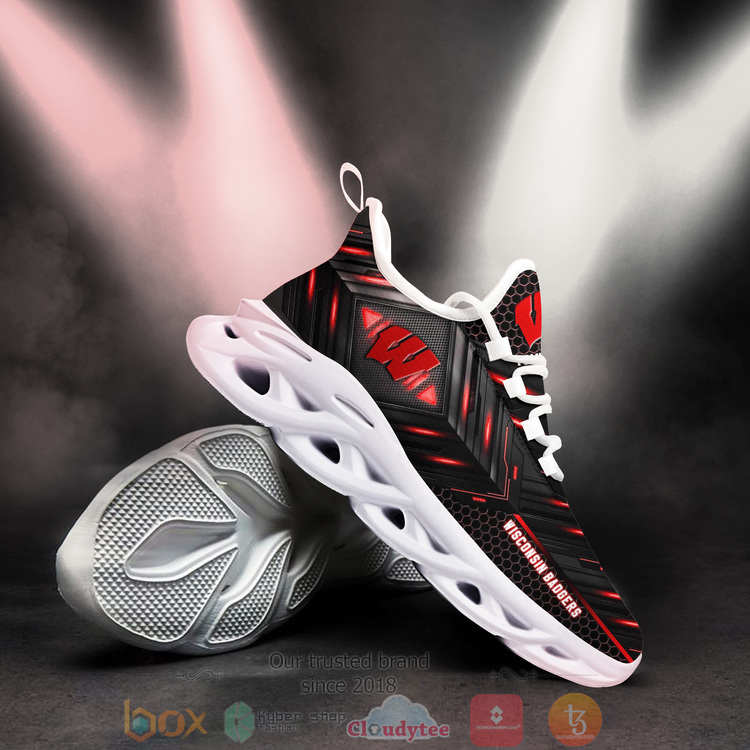 BEST National Football League Wisconsin Badgers Custom Name Clunky Sneakers 3 BEST National Football League Wisconsin Badgers Custom Name Clunky Sneakers 1 2