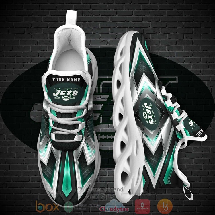 BEST New York Jets NFL Custom Name Clunky Sneakers 1