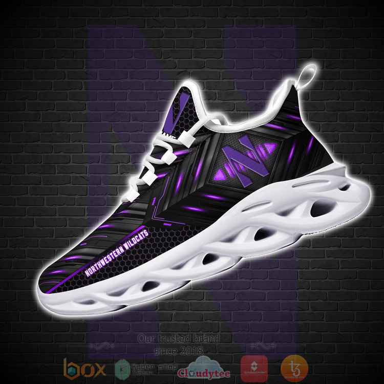 BEST Northwestern Wildcats NCAA Custom Name Clunky Sneakers 1