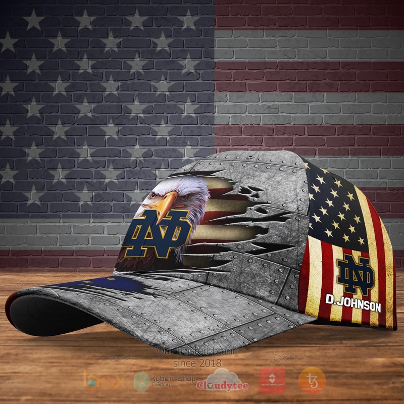 BEST Notre Dame Fighting Irish NCAA Personalized Custom Cap 4 BEST Notre Dame Fighting Irish NCAA Personalized Custom Cap 1 2 3