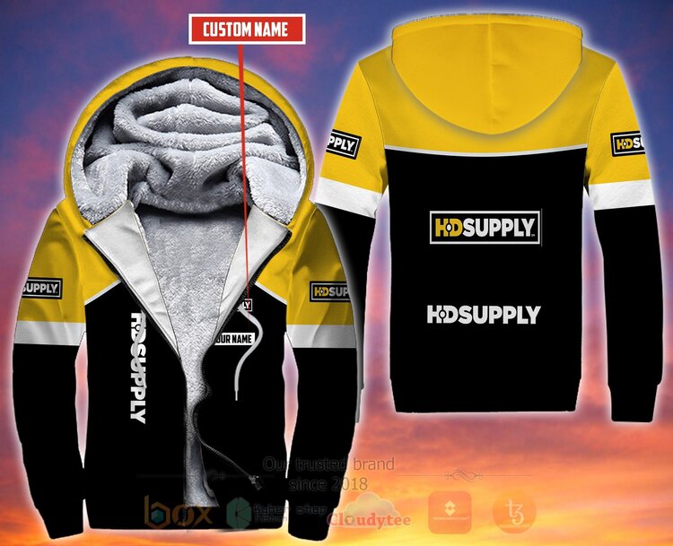 BEST Personalized Custom HD Supply Fleece 3D Zip Hoodie Hoodie