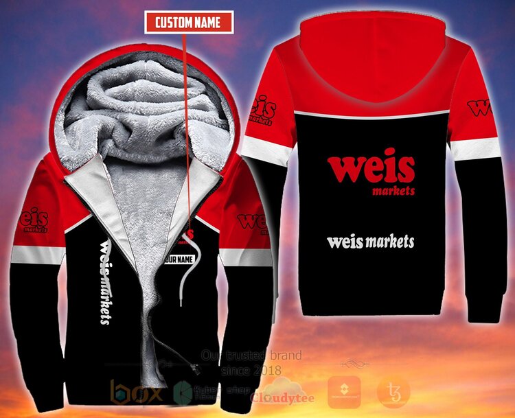 BEST Personalized Custom Weis Markets Fleece 3D Zip Hoodie Hoodie