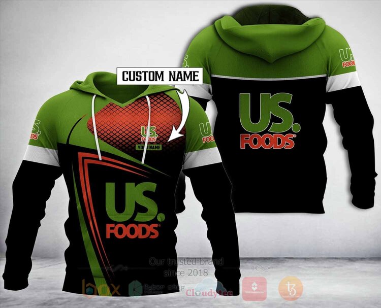 BEST Personalized US FOODS 3D Hoodie Zip Hoodie