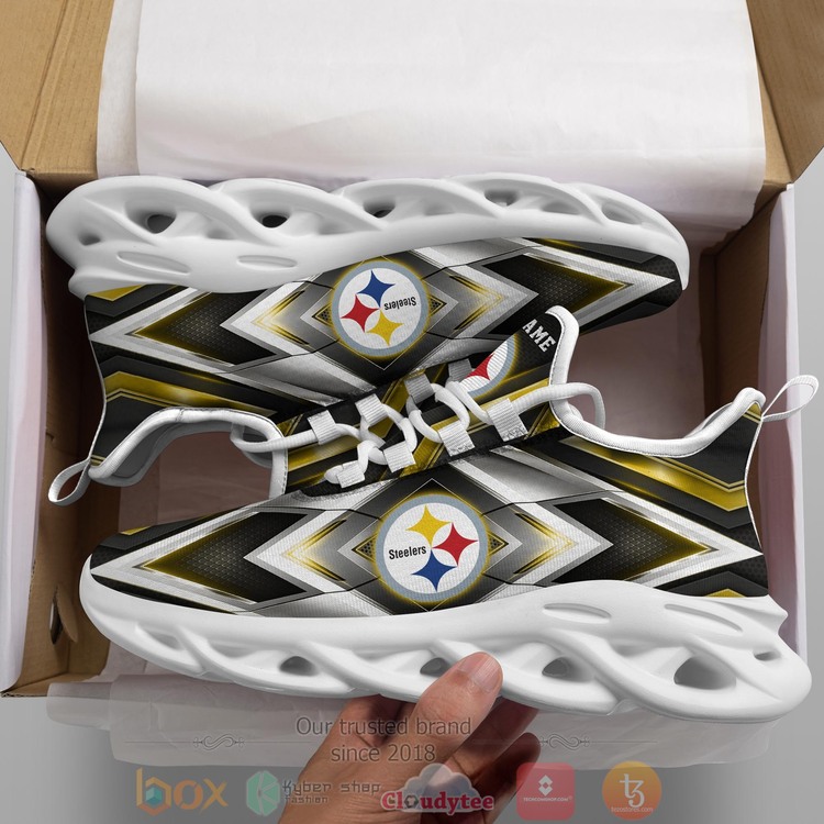 BEST Pittsburgh Steelers NFL Custom Name Clunky Sneakers
