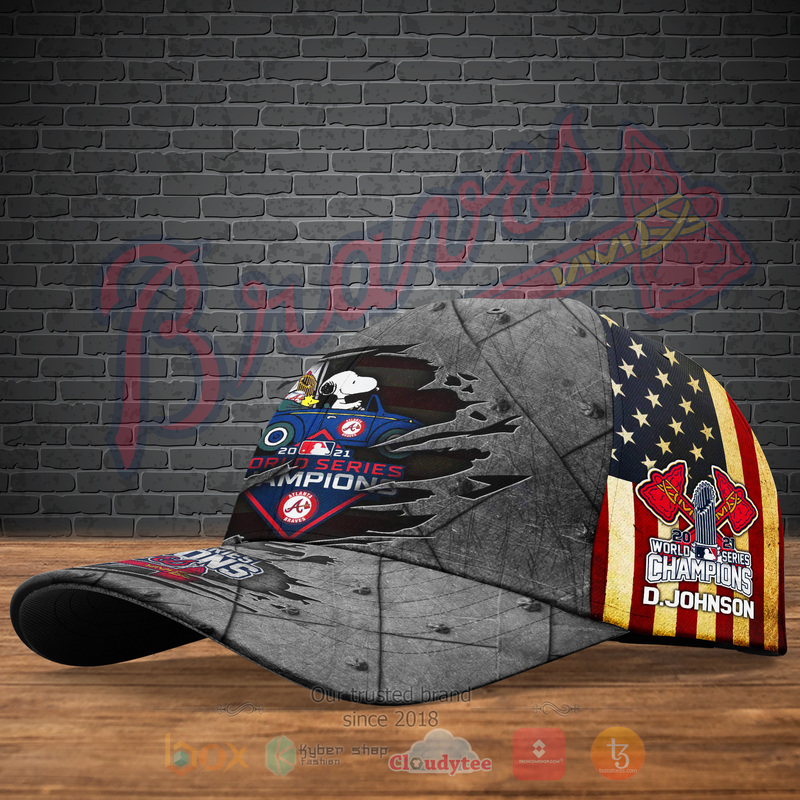BEST Snoopy Atlanta Braves World Series Champions 2021 Personalized Custom Cap 1