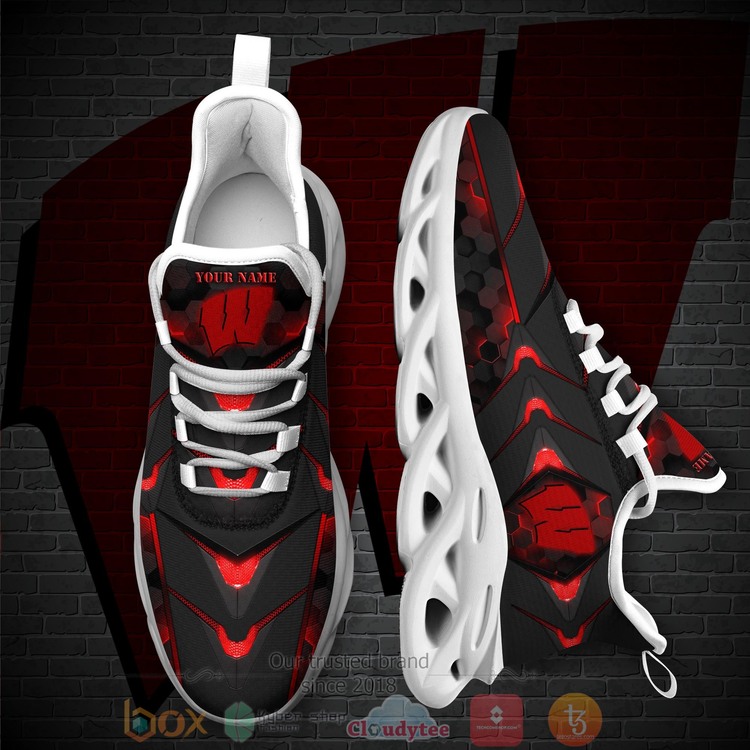 BEST Wisconsin Badgers National Football League Custom Name Clunky Sneakers 1
