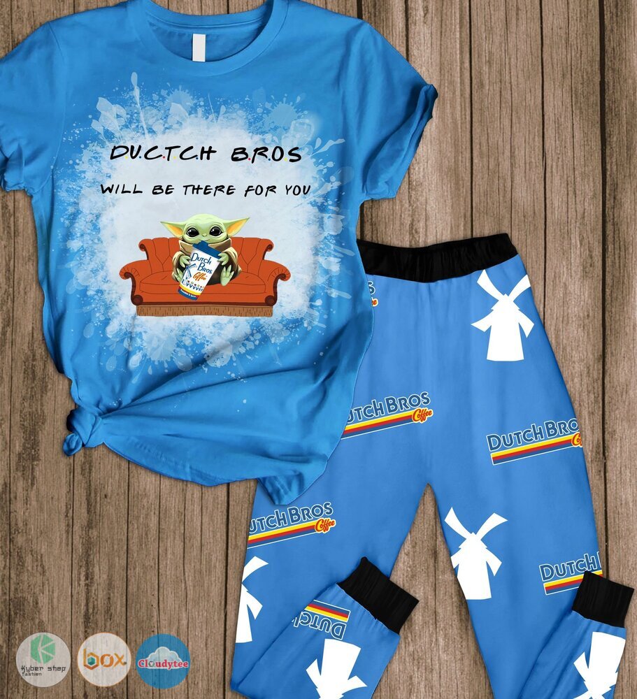 Baby Yoda Ducth Bros will be there for you short sleeves Pajamas Set