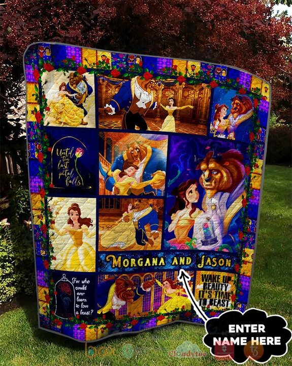 BEST Beauty And The Beast Cartoon Movie Soft Blanket 2 Beauty And The Beast Blanket 1