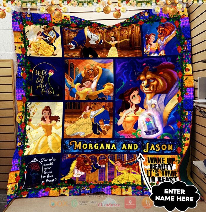 BEST Beauty And The Beast Cartoon Movie Soft Blanket 3 Beauty And The Beast Blanket 1 2