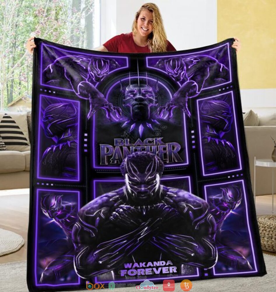 Black Panther soft blanket 2 Black Panther Blanket 1