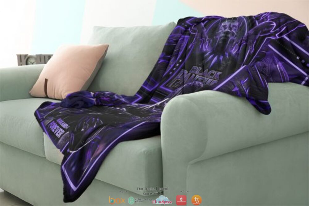 Black Panther soft blanket 4 Black Panther Blanket 1 2 3